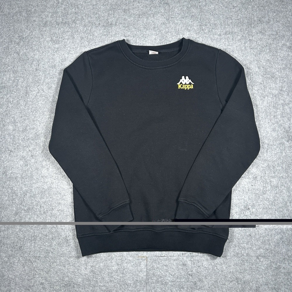 Playboy Pullover Sweater Men's Size Large‎ Black Double Sided Graphic Logo